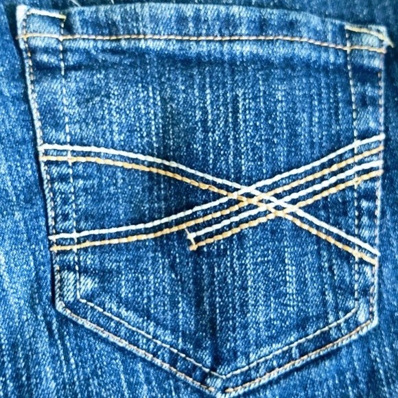 Aeropostale Ashley Ultra Skinny 5/6 Distressed Ankle/Cropped Denim Blue Jeans - Picture 9 of 12